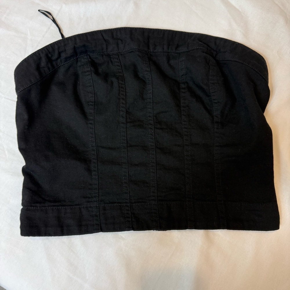 Free People Strapless Elegant Black Women's top Size Medium